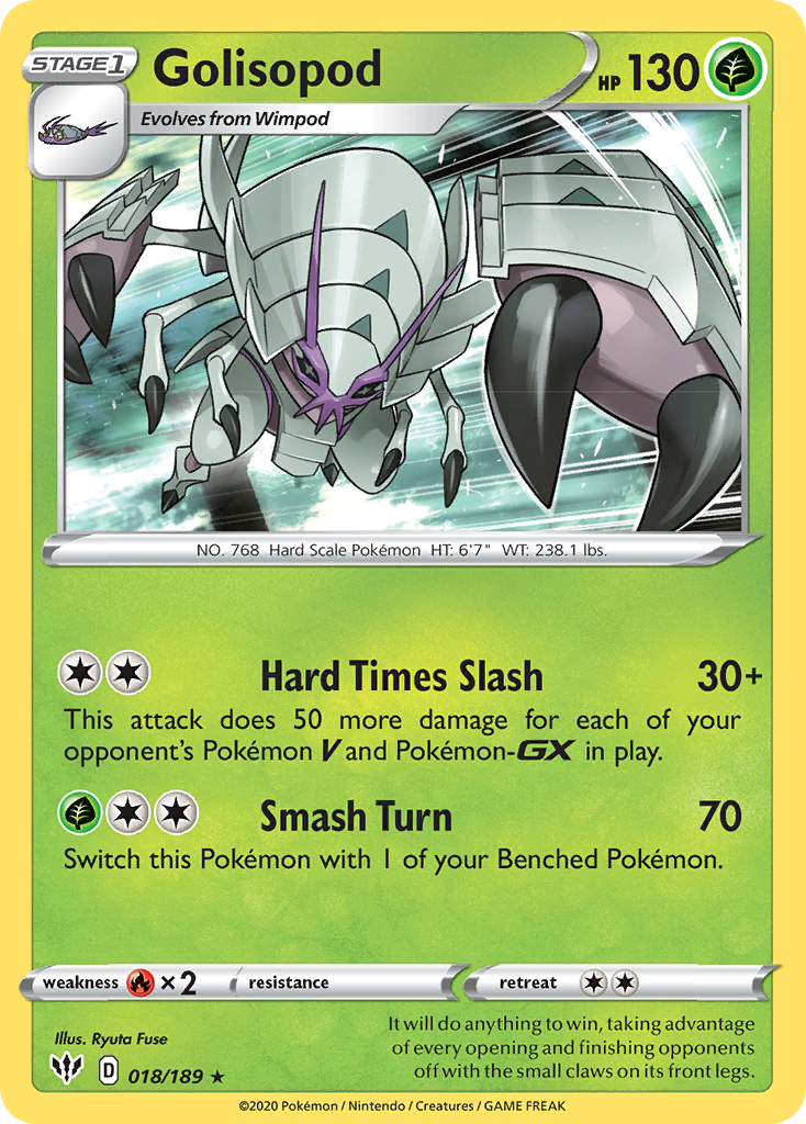 Golisopod (018/189) [Sword & Shield: Darkness Ablaze] | Tables and Towers