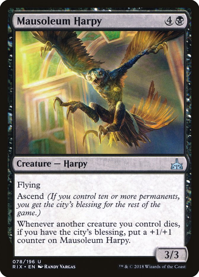 Mausoleum Harpy [Rivals of Ixalan] | Tables and Towers