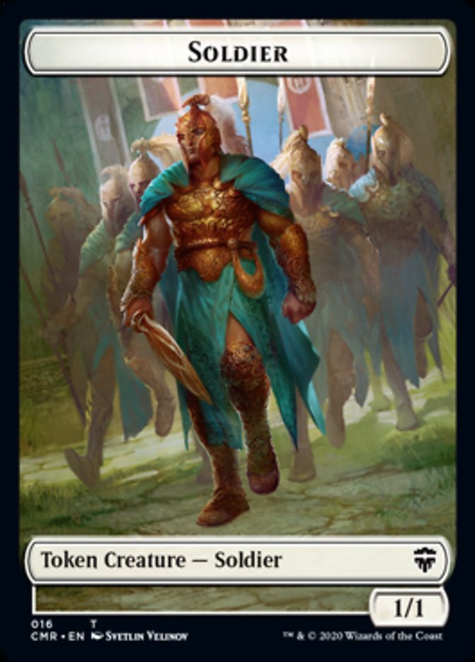 Cat // Soldier Double-Sided Token [Commander Legends Tokens] | Tables and Towers