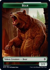 Bear // Food (17) Double-Sided Token [Throne of Eldraine Tokens] | Tables and Towers