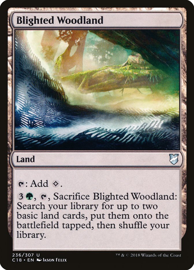 Blighted Woodland [Commander 2018] | Tables and Towers