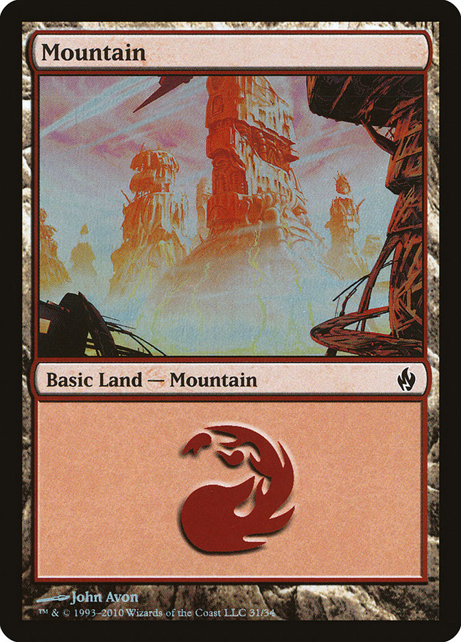 Mountain (31) [Premium Deck Series: Fire and Lightning] | Tables and Towers