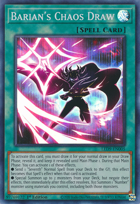 Barian's Chaos Draw [LED9-EN005] Super Rare | Tables and Towers