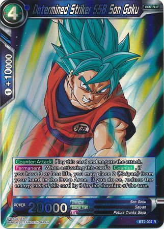 Determined Striker SSB Son Goku (BT2-037) [Union Force] | Tables and Towers