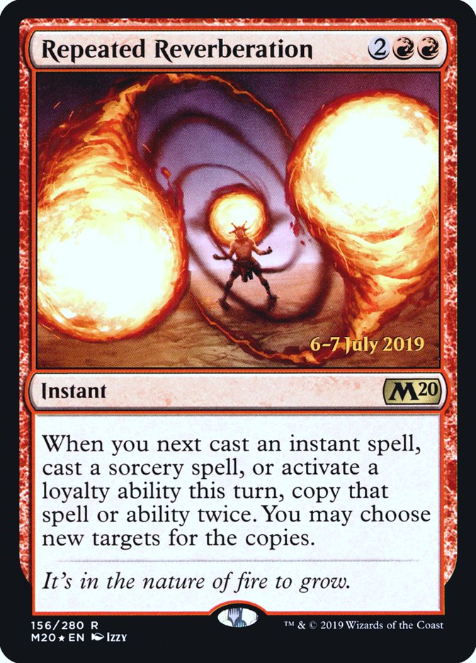 Repeated Reverberation [Core Set 2020 Prerelease Promos] | Tables and Towers