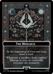 The Monarch // Treasure Double-Sided Token [The Lord of the Rings: Tales of Middle-Earth Commander Tokens] | Tables and Towers