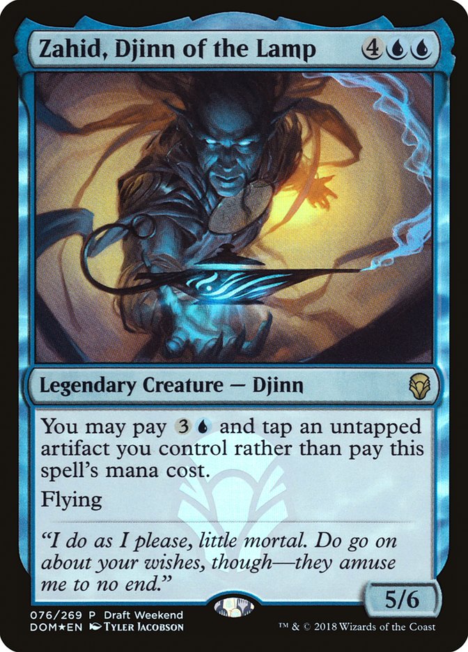 Zahid, Djinn of the Lamp (Draft Weekend) [Dominaria Promos] | Tables and Towers