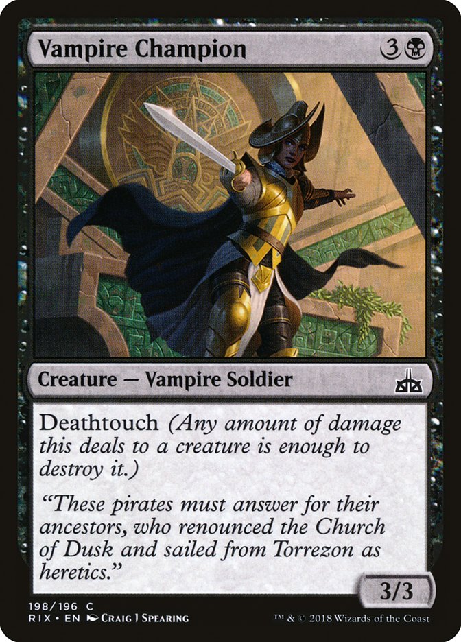 Vampire Champion [Rivals of Ixalan] | Tables and Towers