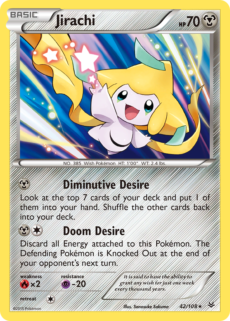 Jirachi (42/108) [XY: Roaring Skies] | Tables and Towers