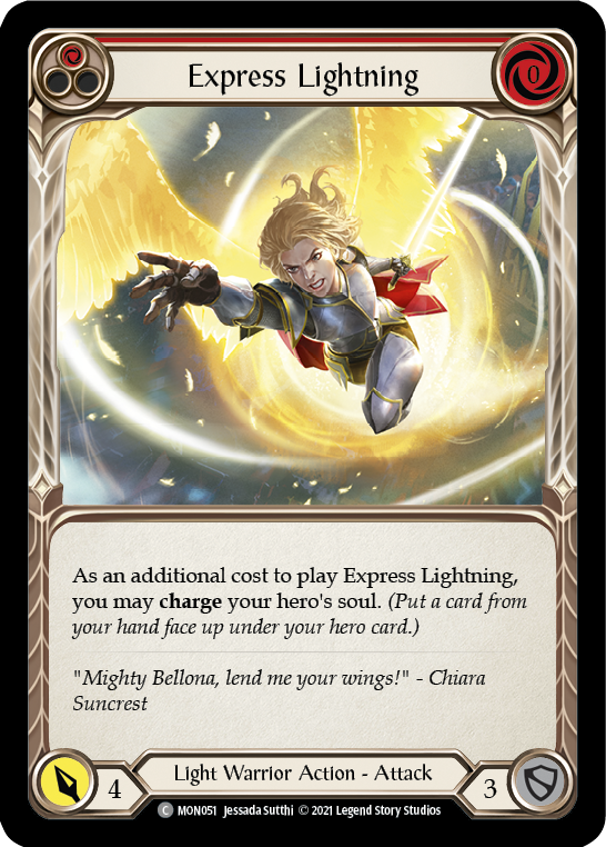 Express Lightning (Red) [MON051] (Monarch)  1st Edition Normal | Tables and Towers