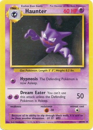 Haunter (29/102) [Base Set Unlimited] | Tables and Towers