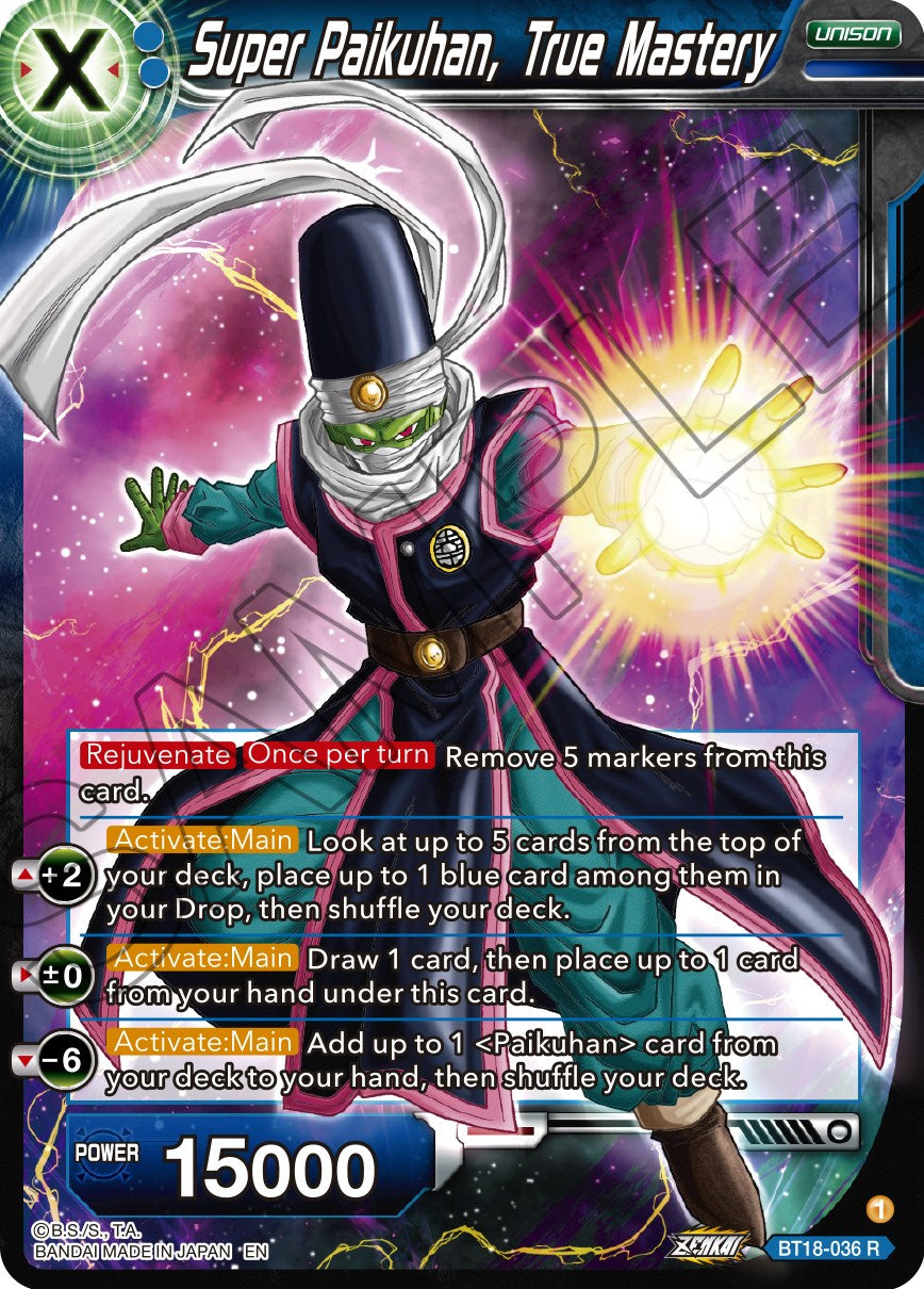 Super Paikuhan, True Master (BT18-036) [Dawn of the Z-Legends] | Tables and Towers