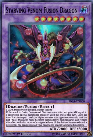 Starving Venom Fusion Dragon [FIGA-EN060] Super Rare | Tables and Towers