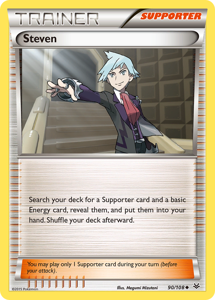 Steven (90/108) [XY: Roaring Skies] | Tables and Towers