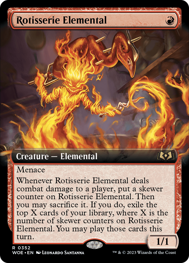 Rotisserie Elemental (Extended Art) [Wilds of Eldraine] | Tables and Towers