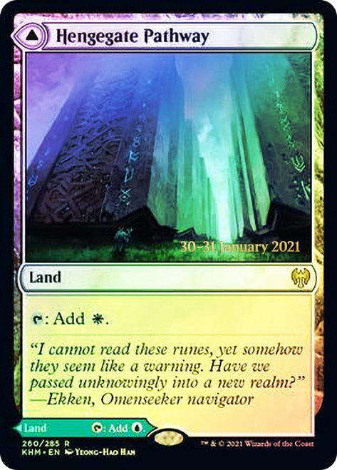 Hengegate Pathway // Mistgate Pathway [Kaldheim Prerelease Promos] | Tables and Towers