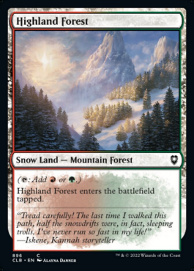 Highland Forest [Commander Legends: Battle for Baldur's Gate] | Tables and Towers