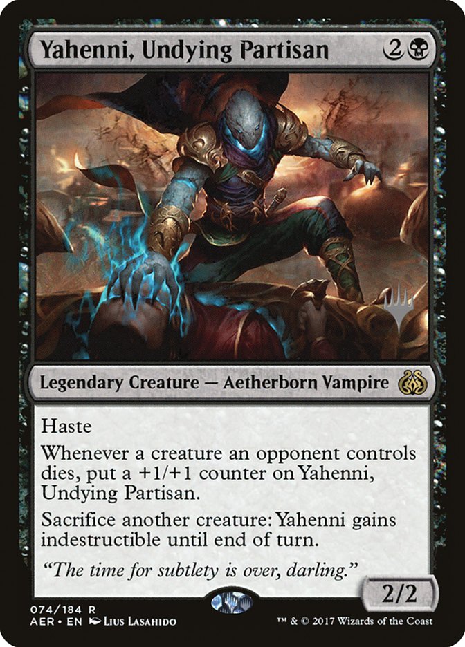 Yahenni, Undying Partisan (Promo Pack) [Aether Revolt Promos] | Tables and Towers