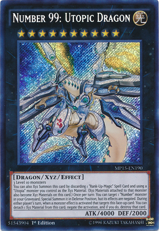 Number 99: Utopic Dragon [MP15-EN190] Secret Rare | Tables and Towers