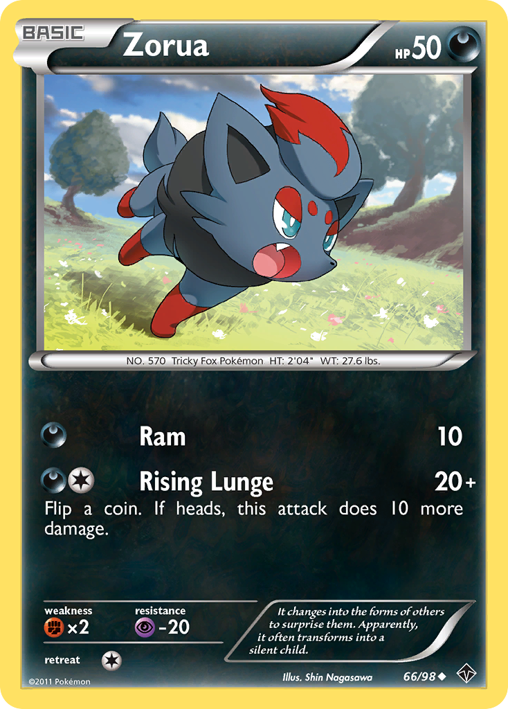 Zorua (66/98) [Black & White: Emerging Powers] | Tables and Towers