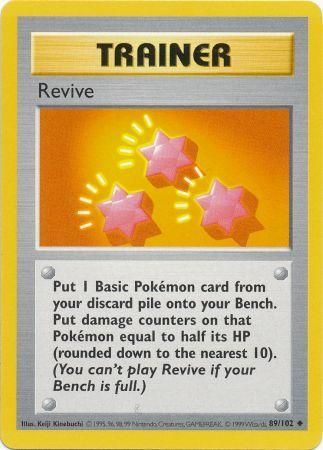 Revive (89/102) [Base Set Shadowless Unlimited] | Tables and Towers