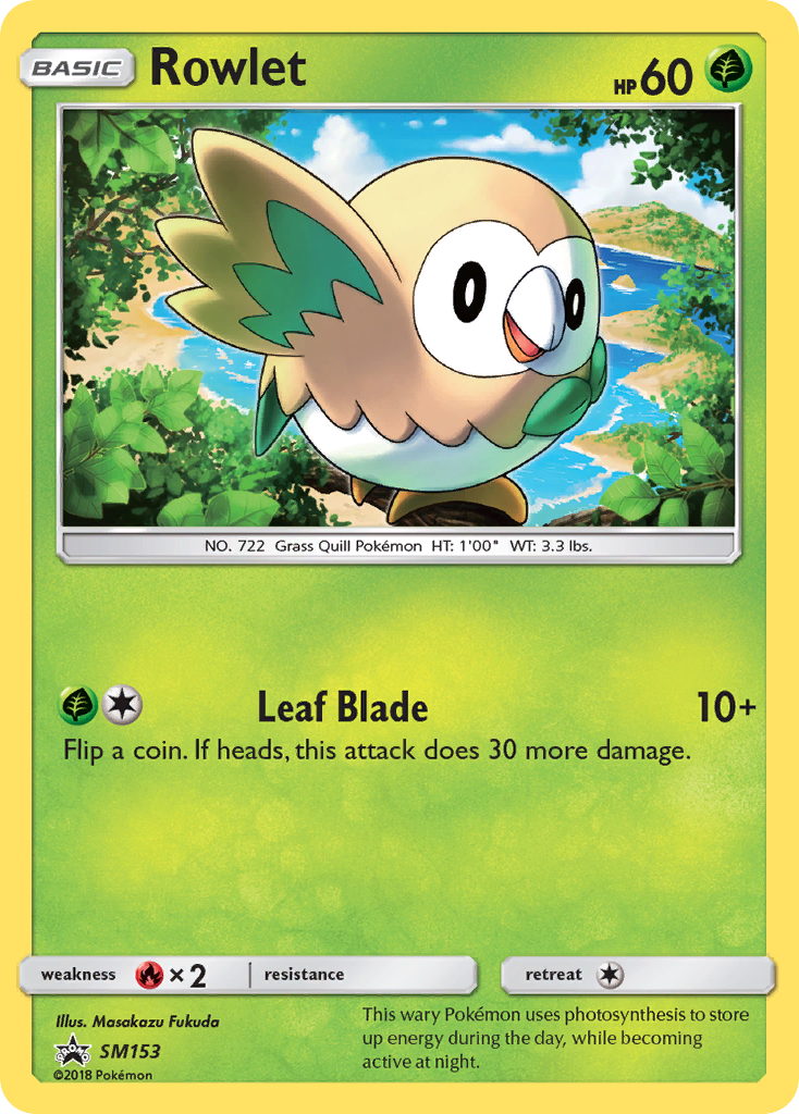 Rowlet (SM153) [Sun & Moon: Black Star Promos] | Tables and Towers