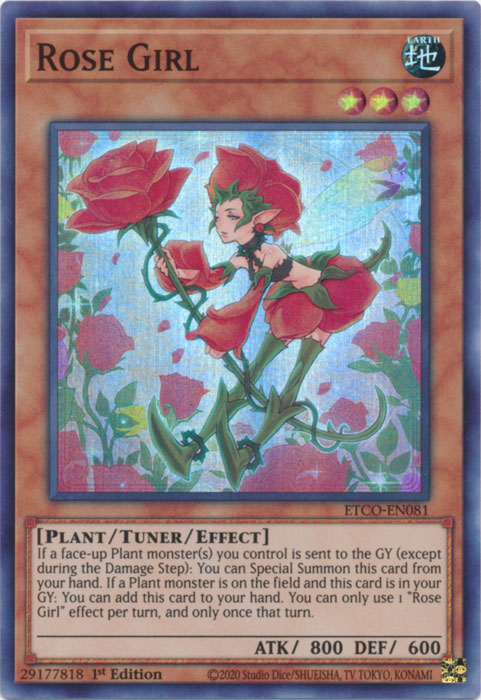 Rose Girl [ETCO-EN081] Super Rare | Tables and Towers