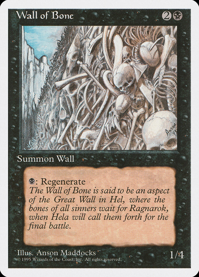 Wall of Bone [Fourth Edition] | Tables and Towers