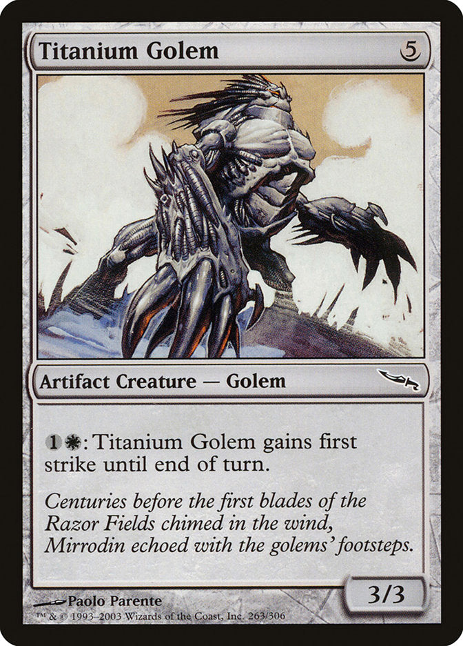 Titanium Golem [Mirrodin] | Tables and Towers