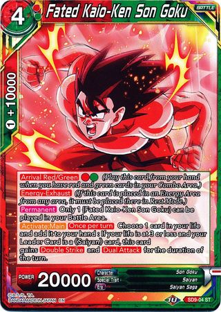 Fated Kaio-Ken Son Goku (SD9-04) [Assault of the Saiyans] | Tables and Towers