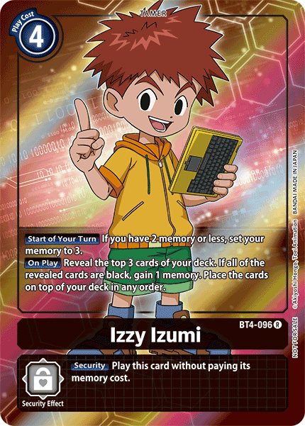 Izzy Izumi [BT4-096] (Buy-A-Box Promo) [Great Legend Promos] | Tables and Towers