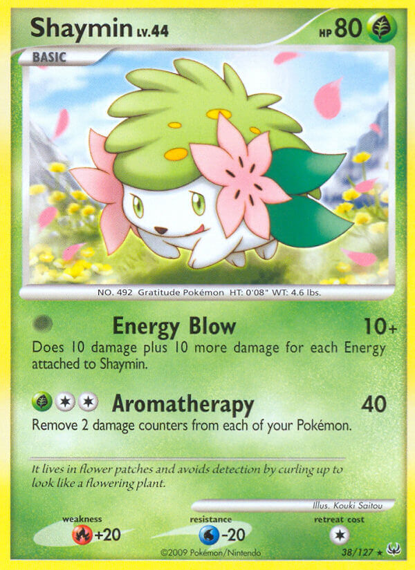 Shaymin (38/127) (Theme Deck Exclusive) [Platinum: Base Set] | Tables and Towers