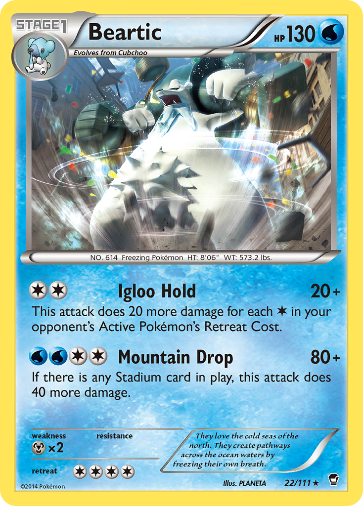 Beartic (22/111) [XY: Furious Fists] | Tables and Towers