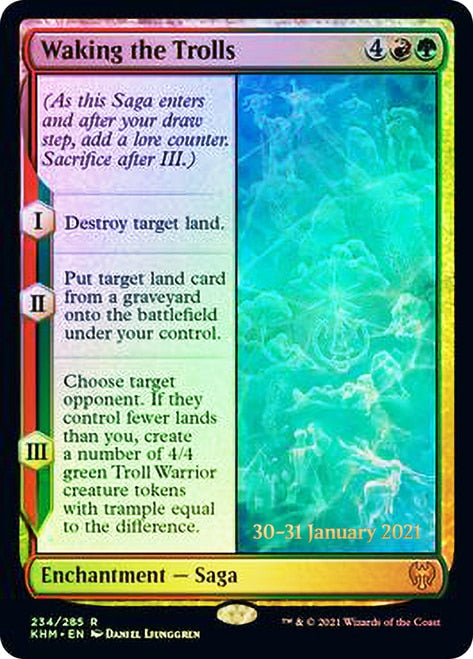 Waking the Trolls [Kaldheim Prerelease Promos] | Tables and Towers