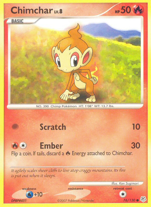 Chimchar (76/130) [Diamond & Pearl: Base Set] | Tables and Towers