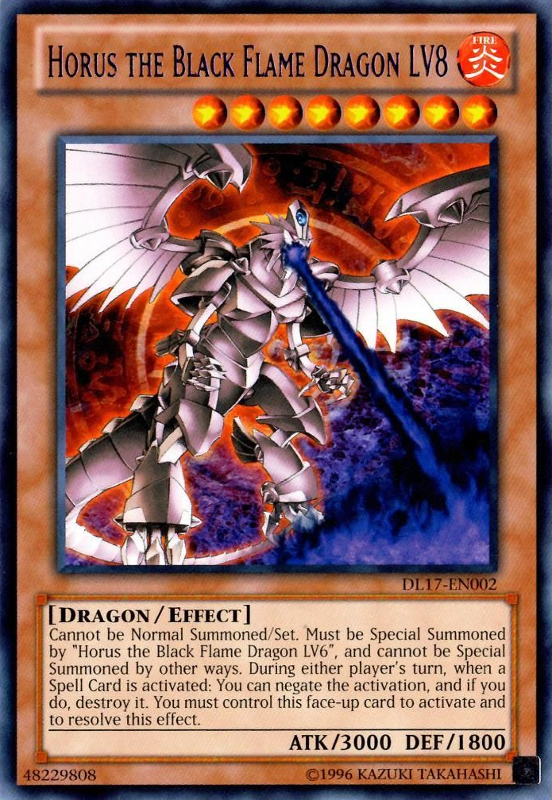 Horus the Black Flame Dragon LV8 (Purple) [DL17-EN002] Rare | Tables and Towers