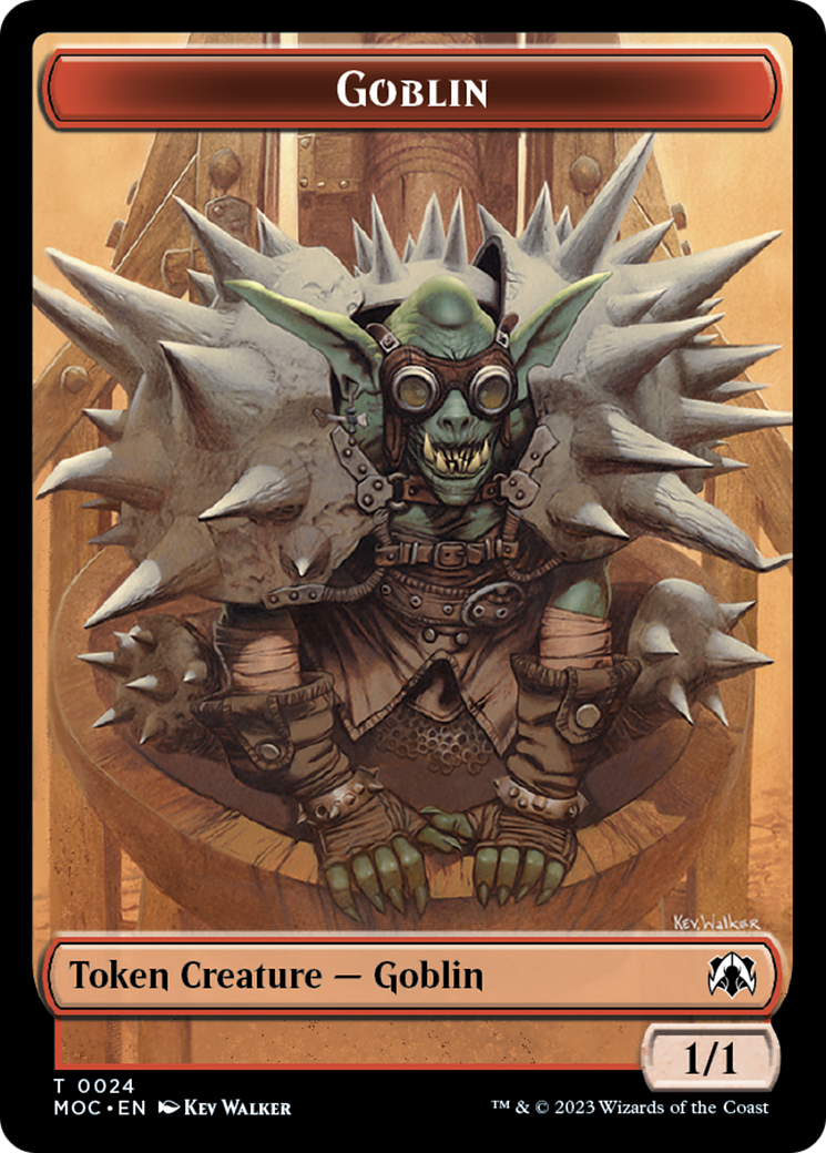 Goblin // Eldrazi Double-Sided Token [March of the Machine Commander Tokens] | Tables and Towers