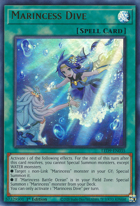 Marincess Dive [LED9-EN035] Ultra Rare | Tables and Towers