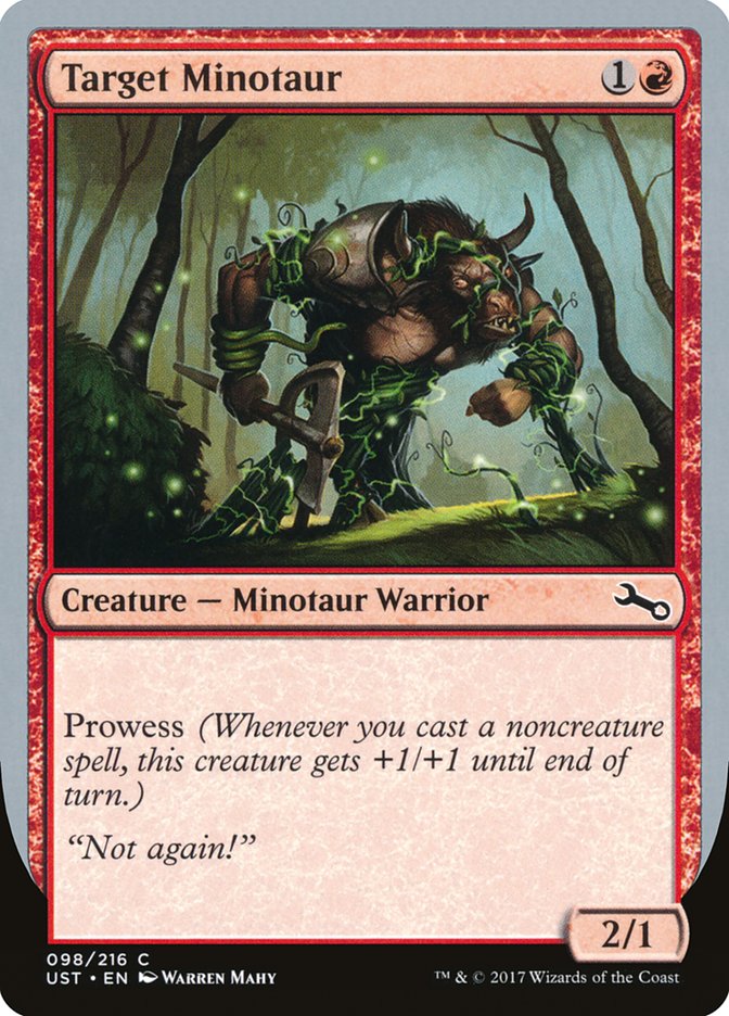 Target Minotaur (Vine Art) [Unstable] | Tables and Towers