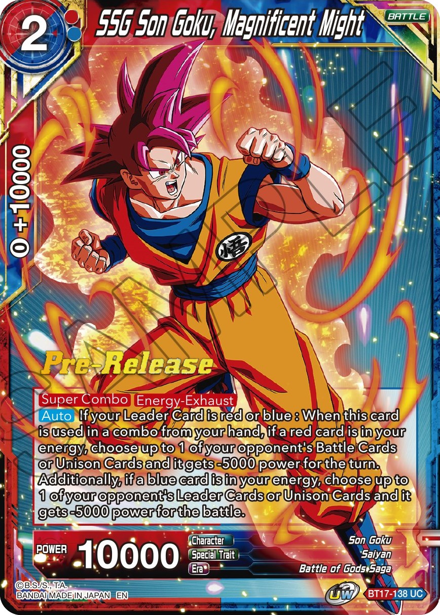 SSG Son Goku, Magnificent Might (BT17-138) [Ultimate Squad Prerelease Promos] | Tables and Towers