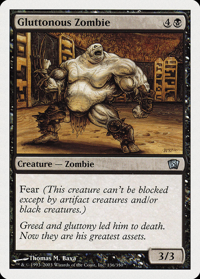 Gluttonous Zombie [Eighth Edition] | Tables and Towers
