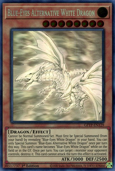 Blue-Eyes Alternative White Dragon [GFTP-EN129] Ghost Rare | Tables and Towers