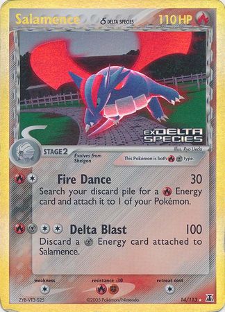 Salamence (14/113) (Delta Species) (Stamped) [EX: Delta Species] | Tables and Towers