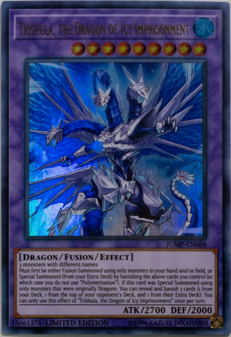 Trishula, the Dragon of Icy Imprisonment [JUMP-EN088] Ultra Rare | Tables and Towers