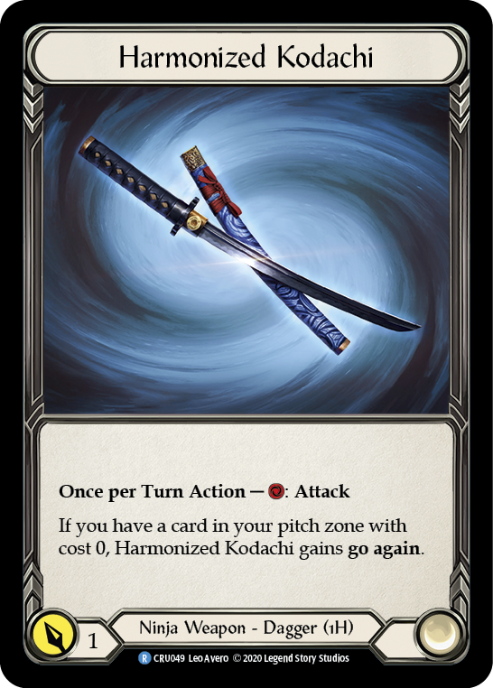 Harmonized Kodachi [CRU049] (Crucible of War)  1st Edition Normal | Tables and Towers