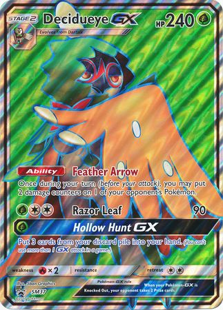 Decidueye GX (SM37) (Jumbo Card) [Sun & Moon: Black Star Promos] | Tables and Towers