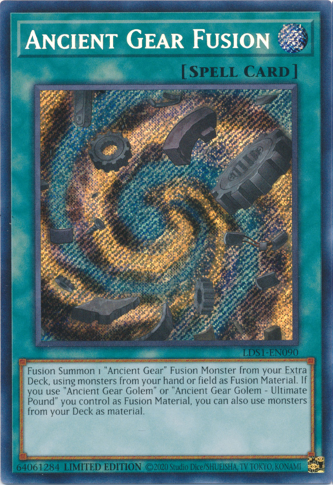 Ancient Gear Fusion [LDS1-EN090] Secret Rare | Tables and Towers