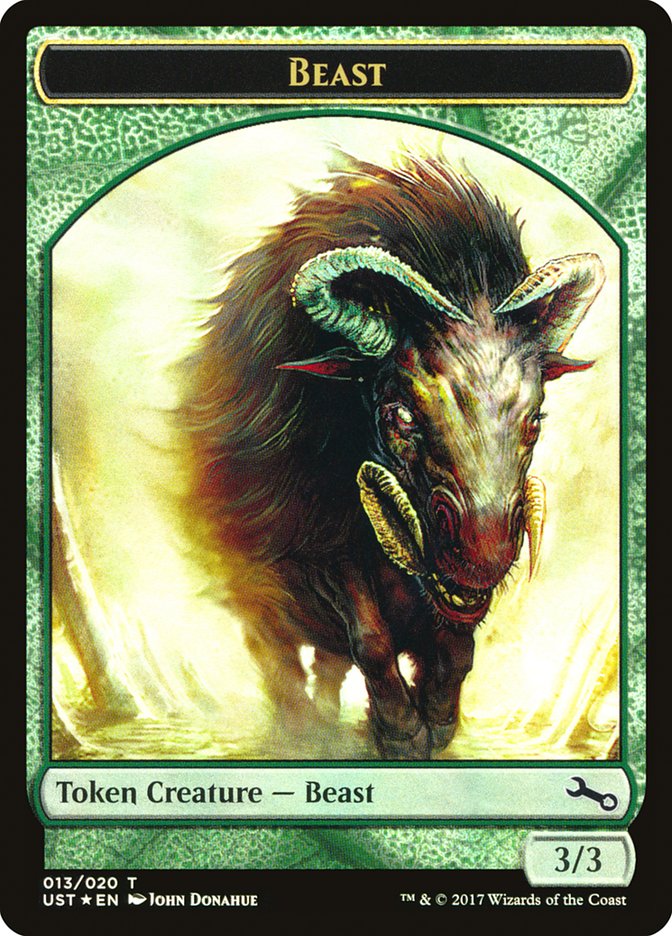 Beast // Beast Double-Sided Token [Unstable Tokens] | Tables and Towers