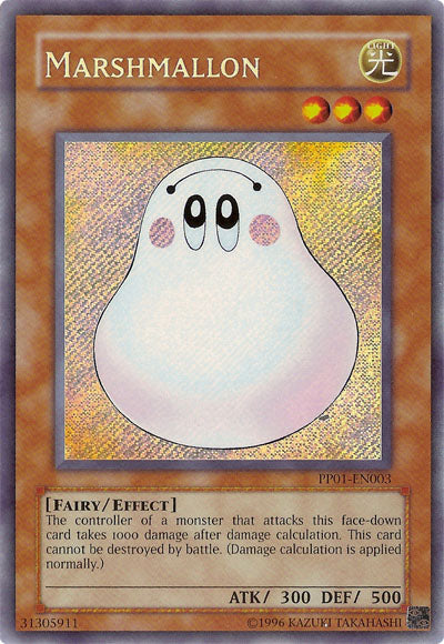 Marshmallon [PP01-EN003] Secret Rare | Tables and Towers