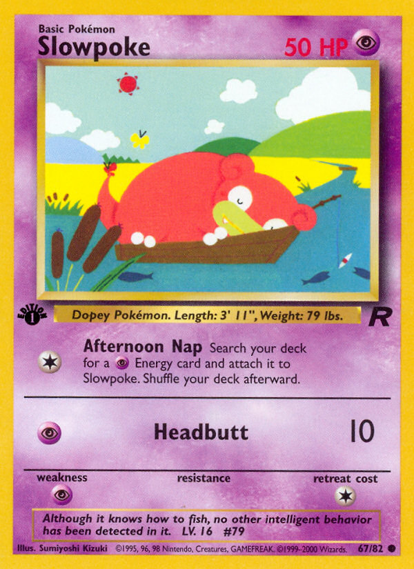 Slowpoke (67/82) [Team Rocket 1st Edition] | Tables and Towers